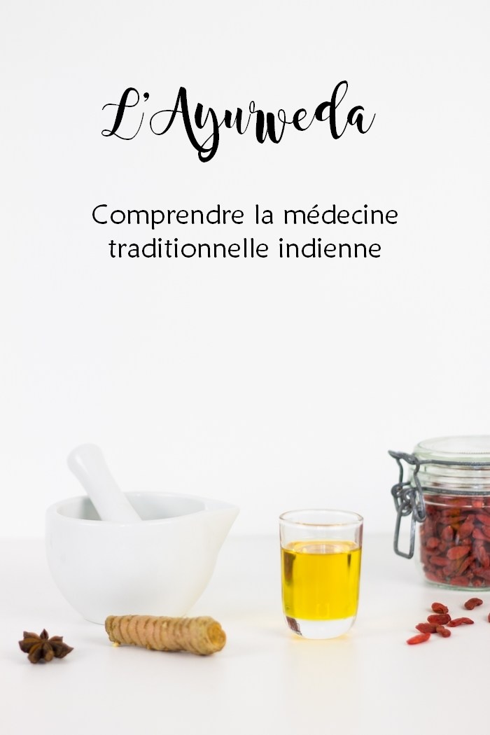 Issue de la tradition indienne et utilisée depuis plus de 5000 ans, l'Ayurveda est en fait l'une des plus vieilles médecines du monde. Tout comme la naturopathie, il s'agit d'une médecine holistique, qui considère l'être humain dans son ensemble et cherche à soigner la cause des maux plutôt que de se concentrer uniquement sur les effets indésirables de la maladie. Elle se base sur des doshas et la Prakriti, eux-mêmes issus des cinq mahabhuta, les cinq éléments.
